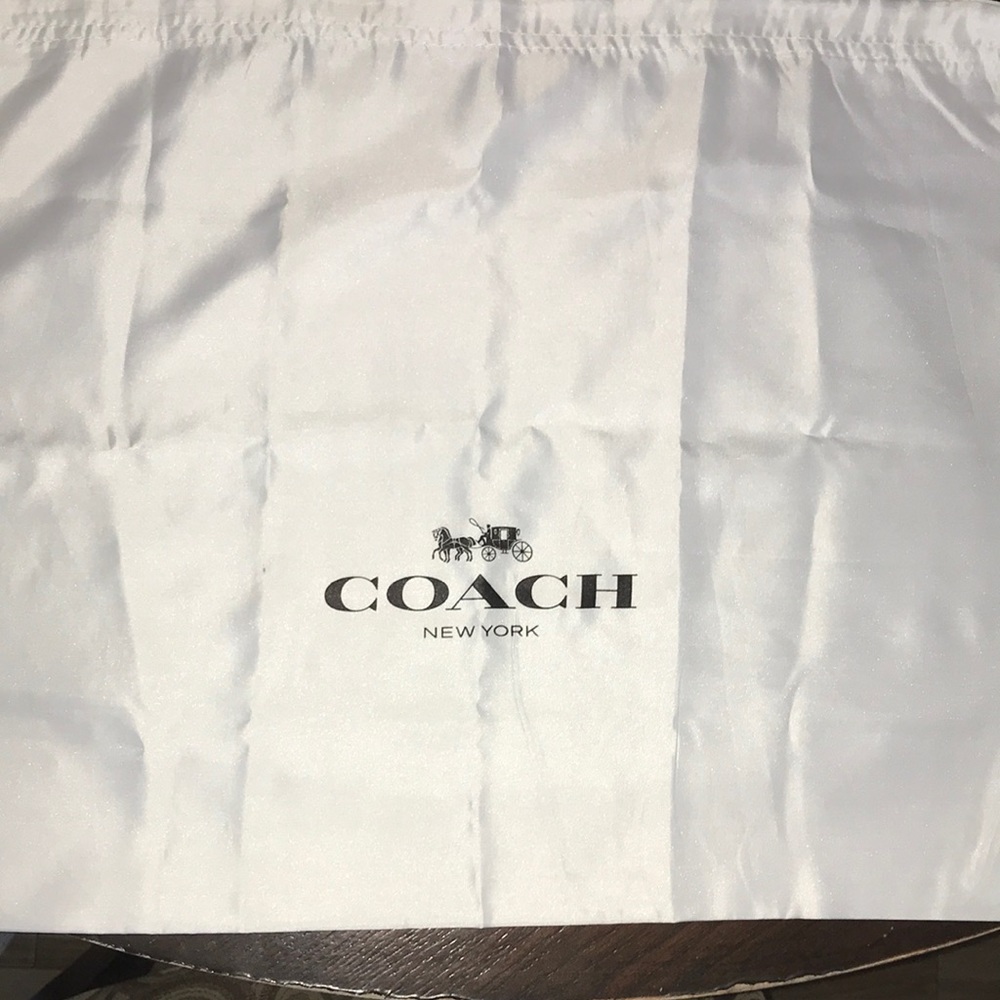 Coach satin dust bag